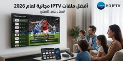 أفضل ملفات IPTV مجانية لعام 2026 تعمل بدون تقطيع