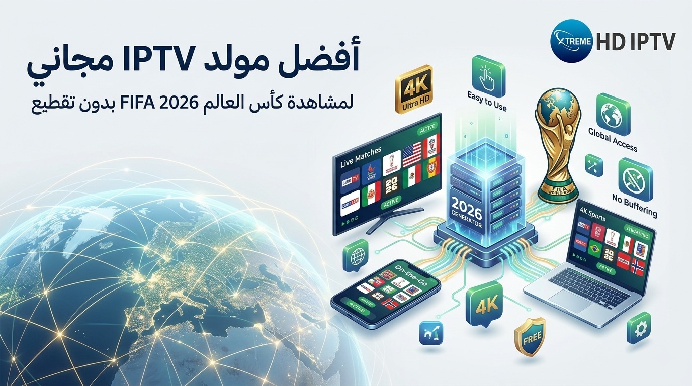 أفضل مولد IPTV مجاني لمشاهدة كأس العالم 2026 FIFA World Cup بدون تقطيع