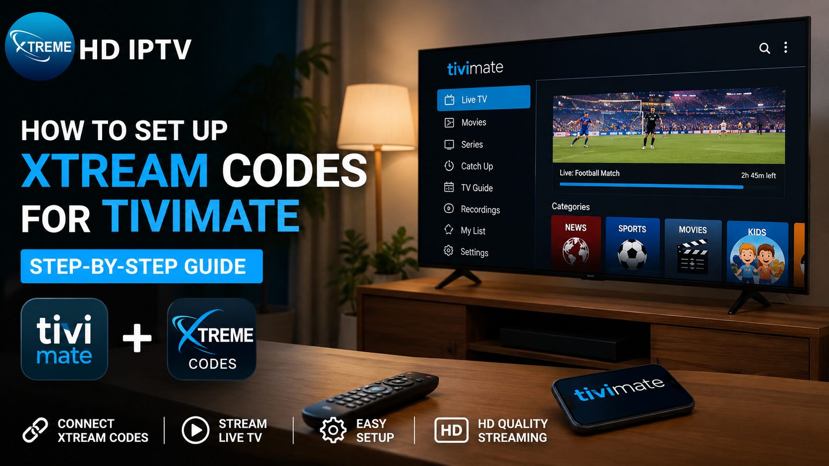 ​كيفية تشغيل Xtream Codes for Tivimate